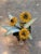 Tole Sunflower Arrangement in Painted Pot For Sale - Image 4 of 4