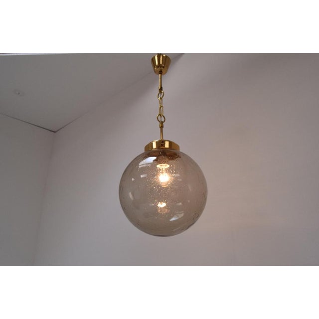 Large Vintage Glass Pendant from Kamenicky Senov, 1970s For Sale - Image 11 of 14