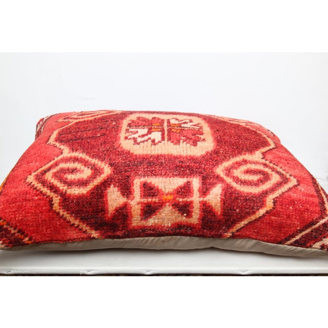 Tribal Vintage Rug Pillow – Home Decor Accent -20'' X 28'' For Sale - Image 4 of 5