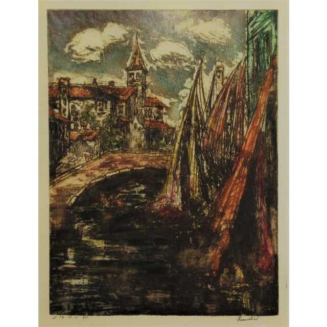 David Rosenthal, Village in France, 1927 For Sale In San Francisco - Image 6 of 6