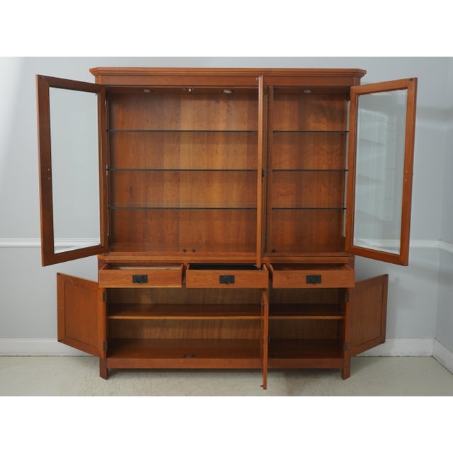 Stickley 21st Century Collection Cherry China Cabinet | Chairish