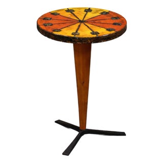 1960s Aldo Londi Bitossi Ceramic Side Table For Sale