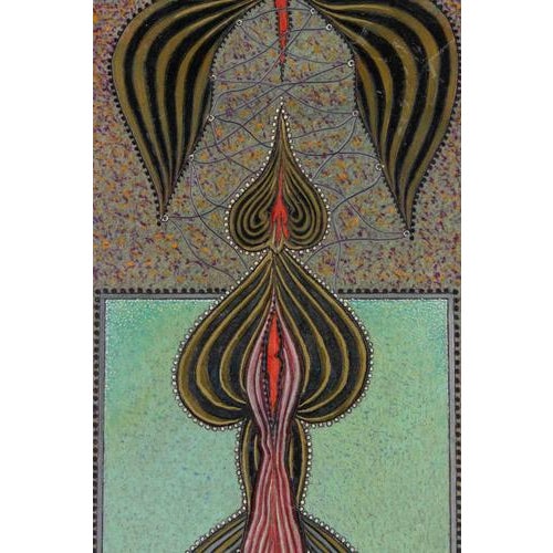 Oil on plywood realized in 1980s. Titled and signed on rear. Very good condition. This piece is attributed to the...