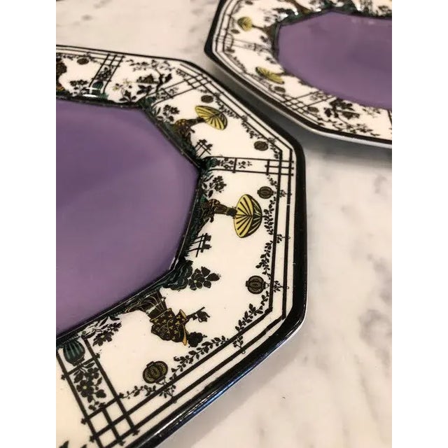 Vintage Imperial Porcelain Plates - Set of 3 For Sale - Image 4 of 9