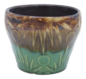 Vintage Boho Chic Hand Thrown Pottery Ceramic Flower Pot / Planter