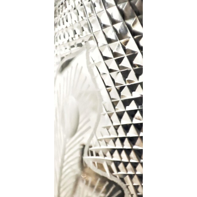 Hand Carved Glass Jug, France, 1950s For Sale - Image 16 of 18