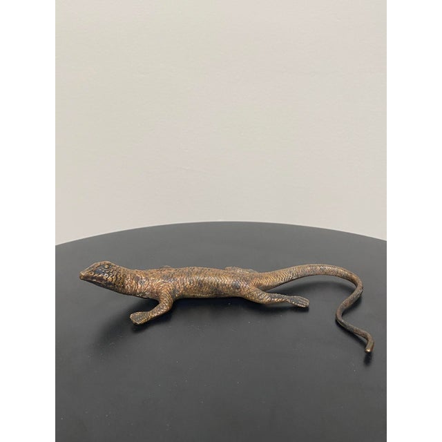 Art Deco Art Deco Bronze Lizard Figurine For Sale - Image 3 of 12