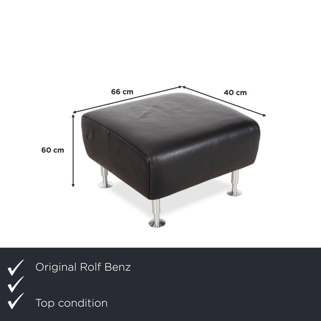 The stool from the Rolf Benz 250 range adopts the series' design language in a smaller format: a compact upholstered block...