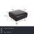 The stool from the Rolf Benz 250 range adopts the series' design language in a smaller format: a compact upholstered block...