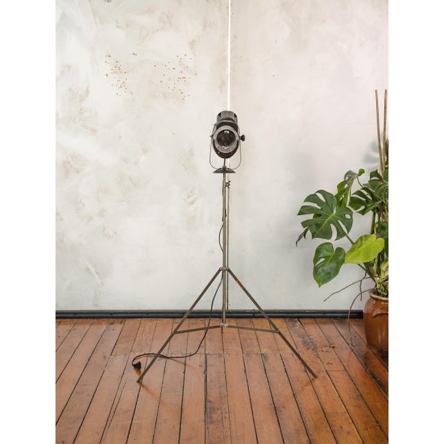 Bring the glamour of mid-century french cinema into your space with this vintage 1950s a.e. Cremer paris baby spotlight...