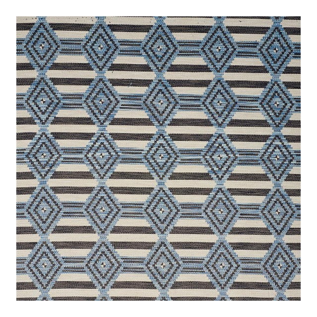 Sample - Schumacher Manta Performance Fabric in Blue For Sale