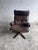 Brown Vintage Scandinavian Leather Swivel Lounge Chair, 1970s For Sale - Image 8 of 8