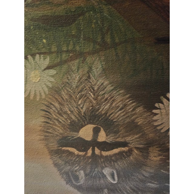 Shabby Chic Pat Hedlundy Nature Oil Painting, For Sale - Image 3 of 5