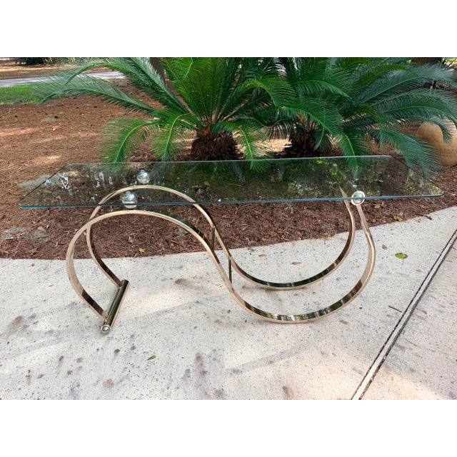 Modern Post Modern Style Console Table For Sale - Image 3 of 11