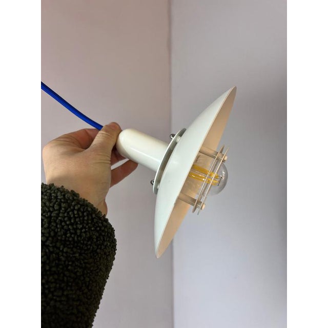 Small Danish Slatted Lamp For Sale - Image 4 of 11