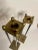 Mid Century Transitional Black Metal and Brass Candlesticks, a Pair For Sale - Image 11 of 12