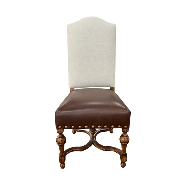 Transitional Fremarc Designs Barcelona Side Chair For Sale - Image 3 of 3