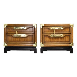 Mid Century Chin Hua Nightstands by Basic Witz Furniture - A Pair For Sale