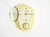 Glass Mid-Century Modern Wall Clock by Mauthe with Glazed Ceramic Case, 1950s For Sale - Image 7 of 18