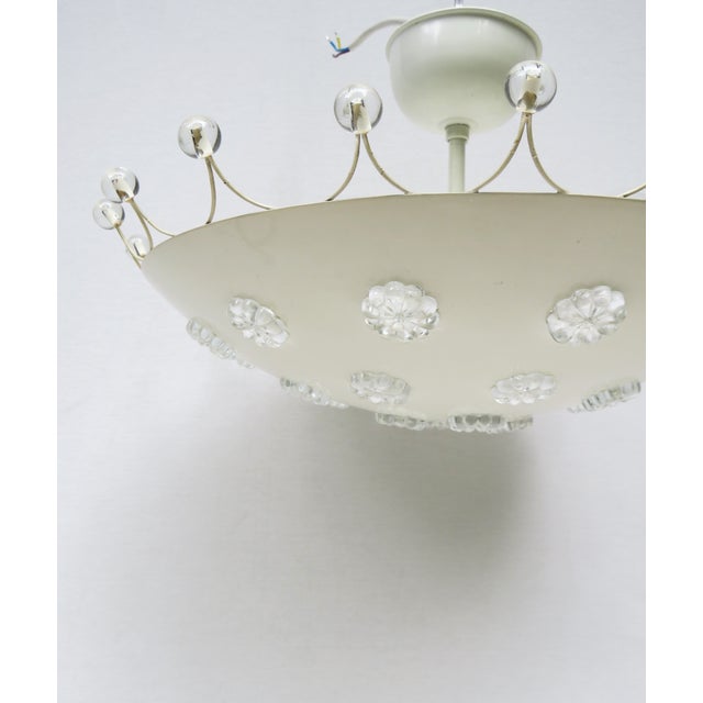 Metal Ceiling Light and Wall Lights from L. A. Riedinger Bronzewarenfabrik Gmbh, Augsburg, 1950s, Set of 3 For Sale - Image 7 of 18