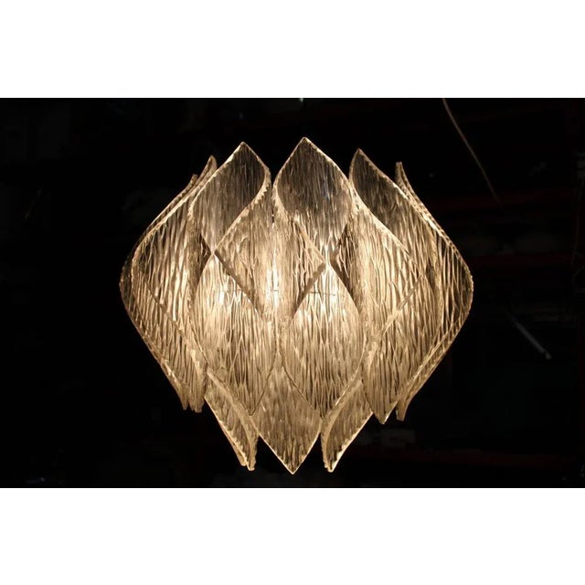 1970s Italian Acrylic Glass Ceiling Light, 1970s For Sale - Image 5 of 12