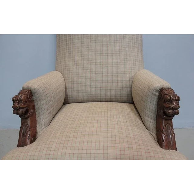 Set of Large Antique Louis XIII Style Walnut Armchairs For Sale - Image 12 of 16