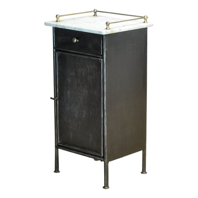 Iron Bedside Table, 1920s For Sale
