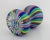 C.1970's K & B (Koscherak Bros.), Italian Hand-Blown Rainbow Colored Bulbous-Shaped Murano Accent/And or Paperweight For Sale - Image 10 of 13