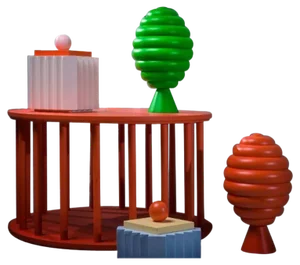 Plizé Boxes and Beebee Jars with Merry Side Table by Made by Choice, Set of 5