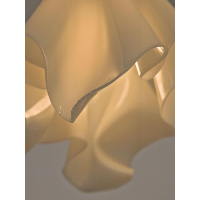 Plastic Aura Handcrafted Pendant Lamp in Neutral Beige Bio-Based Resin by Waves.Studio For Sale - Image 7 of 8