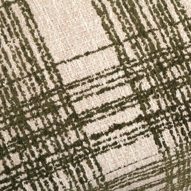 Joie Ireland Plaid Ottoman For Sale In Chicago - Image 6 of 7