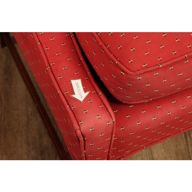 Chippendale Georgian Style Upholstered Mahogany Loveseat For Sale - Image 3 of 18