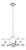 Brushed Aluminum Chandelier in the Style of Kalmar For Sale