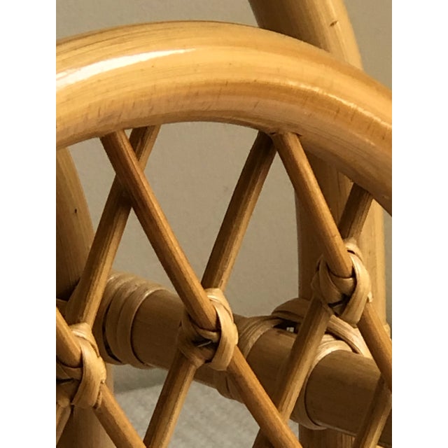 Vintage Boho Bamboo Magazine Rack For Sale - Image 9 of 13