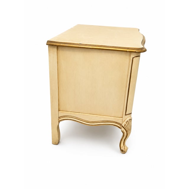 Sears 1960s Vintage French Provincial Two Drawer Night Stand From the Bonnet Series Manufactured by Sears For Sale - Image 4 of 8