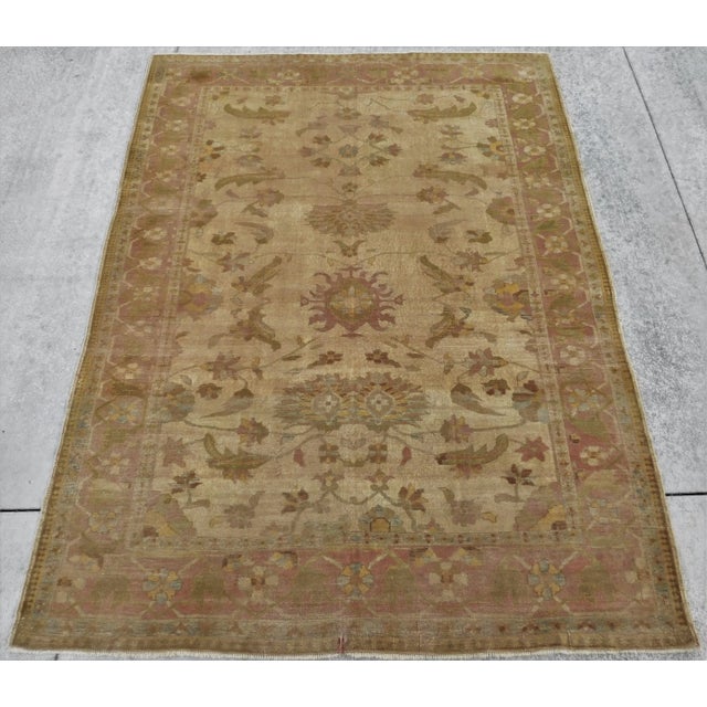 Vintage Hand Knotted Turkish Rug 8'10"x 11'10" For Sale - Image 13 of 13