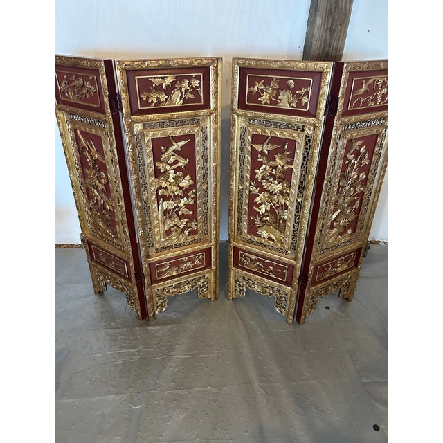 Art Deco Vintage Chinoiserie Screen Dividers - a Pair For Sale - Image 3 of 8