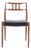 Model 79 Dining or Entrance Chair in Teak and Black Leather by Niels Otto Møller, 1960s For Sale
