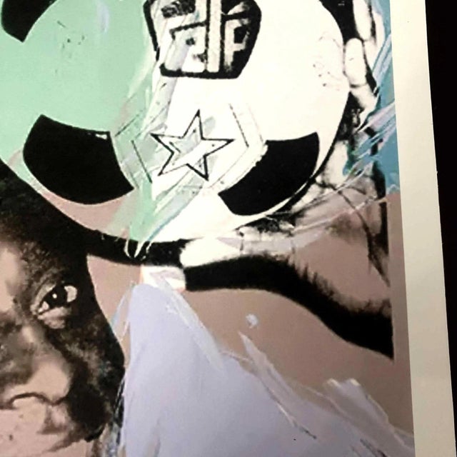 American 1990s After Andy Warhol "Pele" Lithograph For Sale - Image 3 of 11