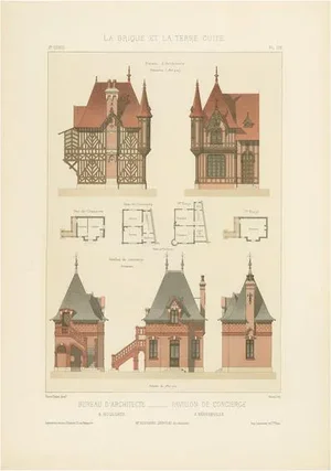 P. Chabat, Pavillon du Concierge, 1900s, Paper