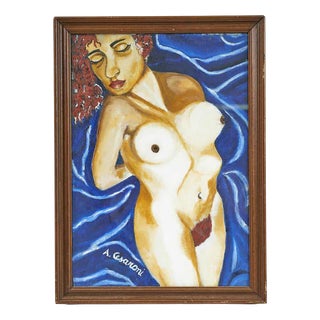 A. Cesaroni, Female Nude Figure, 2000s, Oil on Canvas For Sale
