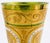 Antique Bohemian Moser-Style Green Glass Stick Vase Gold Gilding and Enamel For Sale - Image 12 of 12