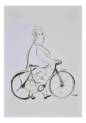 Roberto Cuccaro, The Bicycle, Original Drawing, 2000s