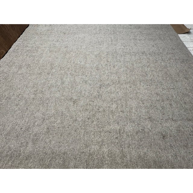Contemporary Rh Thana Performance Rug – 9' × 12' Oatmeal | Handwoven Wool Blend | Sculptural Pebbled Texture For Sale - Image 3 of 18