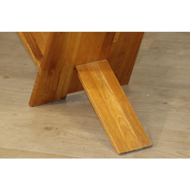 Brutalist Sculptural Lounge Chair in Elm, 1980s For Sale - Image 15 of 18