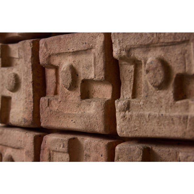 Ceramic Inca Wall Panel by Georges Jouve, 1960s For Sale - Image 8 of 11