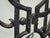 Vintage Spanish Style Cast Iron Three Panel Ornate Black Fireplace Screen For Sale - Image 11 of 18