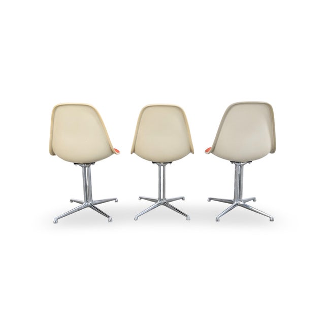Herman Miller Fiberglass La Fonda Chairs by Charles Eames for Herman Miller, Set of 3 For Sale - Image 4 of 13