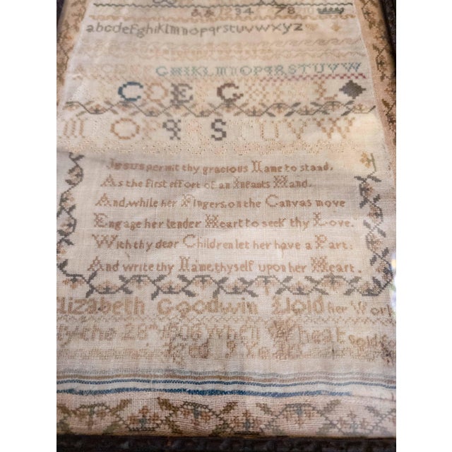 19th Century English Georgian Needlework Sampler Dated 1808 For Sale - Image 12 of 16