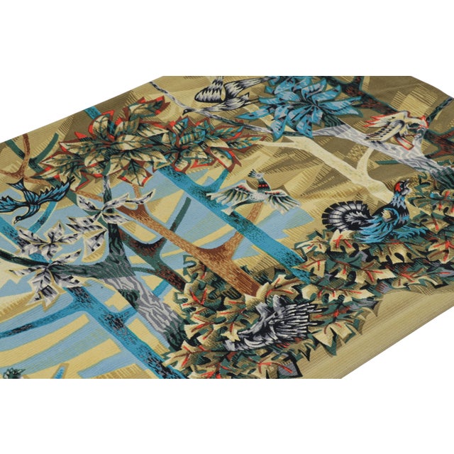 This 3x5 vintage Aubusson tapestry is a rare and special new curation from Rug & Kilim—a signed mid-century original by...